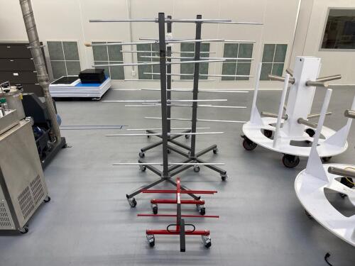 (3) Assorted Mobile Wire Racks