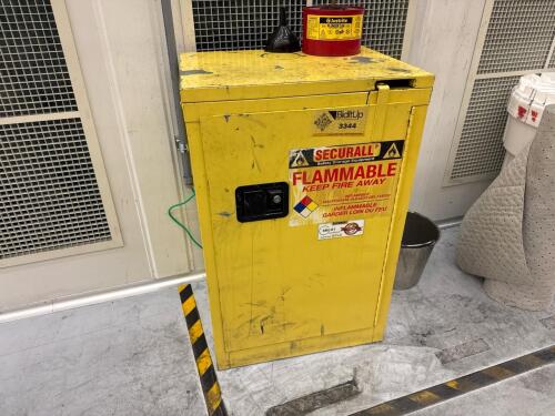 Flammable storage cabinet