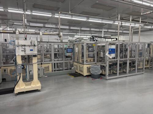 Battery cell electrolyte filling/Wetting/ Sealing assembly