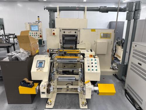 CIS Co., LTD. Roll Press & CIS/Proface HMI Panel w/ Polaris DP-20 Web Guide Control