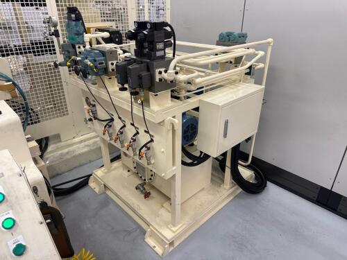 Industrial Hydraulic Power Unit with Hyundai Heavy Industries HS Series AC 3 Phase Induction Motor