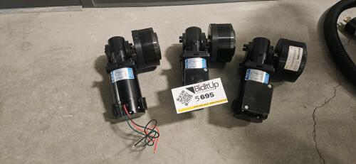 Lot of (3) Lesson Permanent Magnet DC Gear Motors