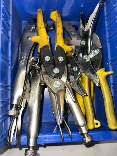 Locking Pliers & Aviation Snips &ndash; Mixed Tool Lot