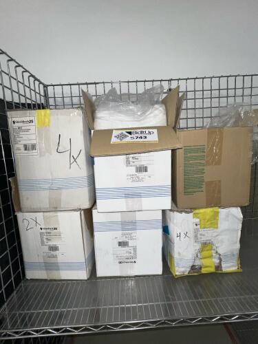 (6) Boxes of Shieldtech 25 Tri-Tuff Protective Coveralls Assortment &ndash; Hooded, Booted, Elastic Wrist