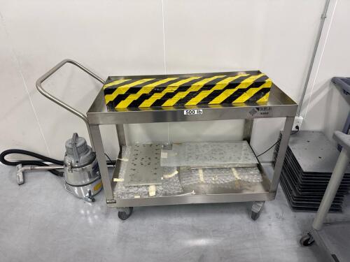 Stainless steel work cart