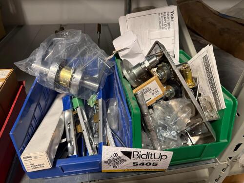 Assortment of Industrial Hinges, Flush bolts, door handles