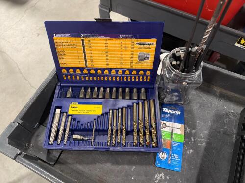 IRWIN HANSON 11135ZR Master Screw Extractor and Drill Bit Set. With assortment of drill bits