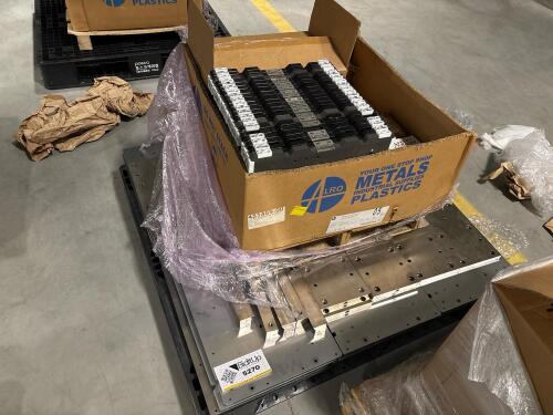 Lot of modular cable, track guides with mill mounting risers, and hardware