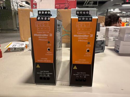 (2) Weidmuller PROmax series switched-mode power supplies
