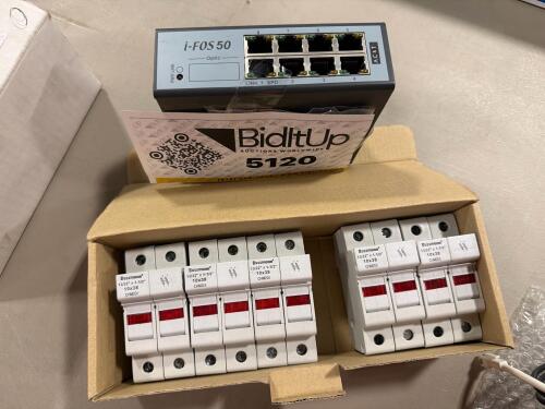AC&T I-FOS 50 Ethernet Link Switch, & Bussmann CHM modular fuse holders