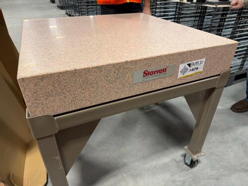 Starrett "Crystal Pink" granite surface plate