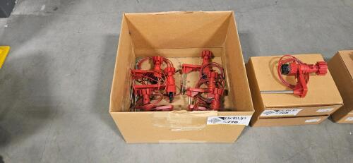 (6) Brady Industrial Universal Valve Lockouts