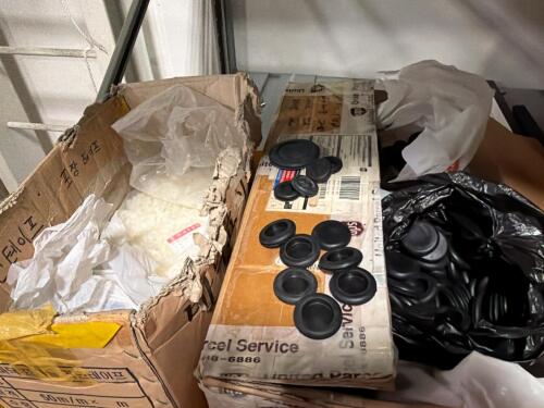 Rubber grommets AND Cable tie saddles