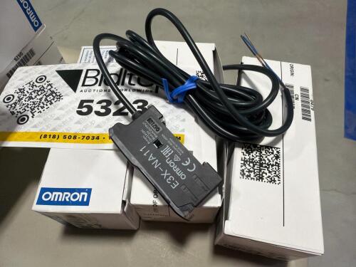 (3) Omron E3X-NA11 photoelectric sensor amplifier switch units (Appears new & unused)