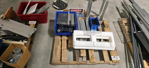 Lot of Assorted Spare 80/20 Bars , Misc. Parts