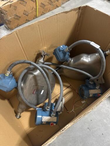 (2) Used mass flow sensors with attached transmitters.