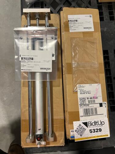(2) SMC MGGLF25-300-HL Guided Pneumatic Cylinders
