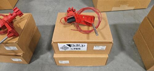 (3) Brady Industrial Universal Valve Lockouts