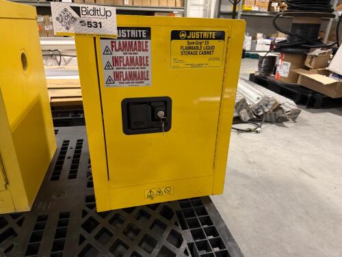 Justrite Sure-Grip EX countertop flammable safety cabinet