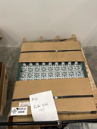 Roller table top