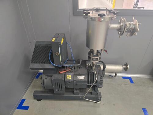Busch NC 0100 B L03 ZZRX Rotary Screw Vacuum Pump w/ Filter Chambers