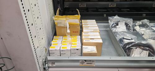 Divider Tray of 2017- 15 Meter Brake Cables, Manual Motor Starter, Air Motor, Rotary Encoder
