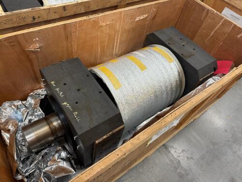 Cylindrical Roll Press Drum with Heavy-Duty Industrial Bearings