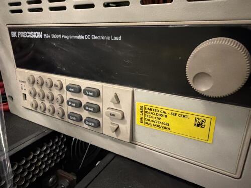 BK Precision 8524 High-power Programmable DC Electronic Load, & Sorensen DCS20-50E programmable DC power supply systems