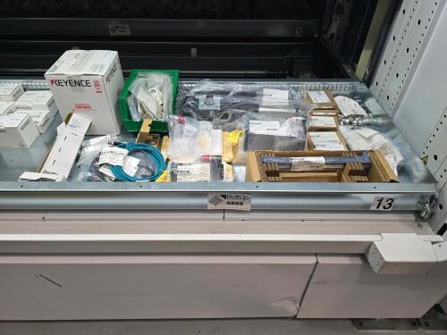 Divider of Tray 1013 - Keyence Safety Laser Scanner, VPL Servo Motors, Power Clamp Cylinder, etc.