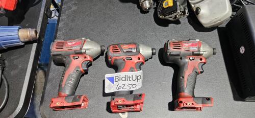 (3) Milwaukee Impact Drivers