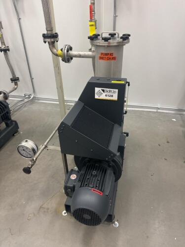 Busch NC 0100 B L03 ZZRX Rotary Screw Vacuum Pump w/ Filter Chambers