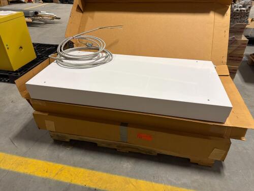 (2) Rig-A-Lite LED flat panel lightning fixtures, with replacement lenses, & Cooper Lighting fixture