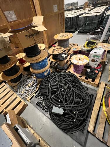Mixed Industrial Electrical Cable & Conduit Lot &ndash; Copper & Aluminum (Multiple Reels)