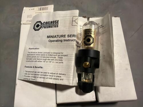 (3) Coilhose Pneumatics ML2-M 1/4" Miniature Lubricator