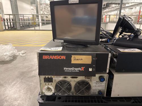 Branson VersaGraphix Universal Controller, & Branson 2000bdc Power Supply Unit, & PT 15 monitor