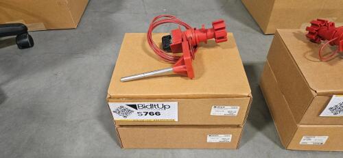 (3) Brady Industrial Universal Valve Lockouts