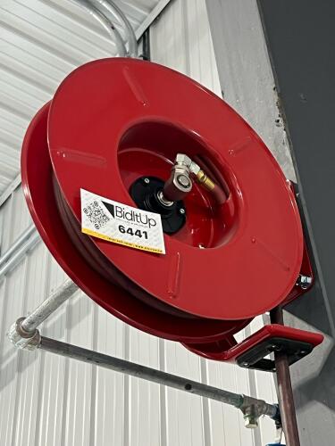 Reelcraft Industrial Hose Reel &ndash; Model 7850 OLP, Red Steel Reel Assembly