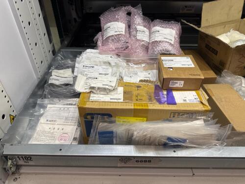 Divider Tray of 26 - Index Motors, Data Cables, Cicuit Boards