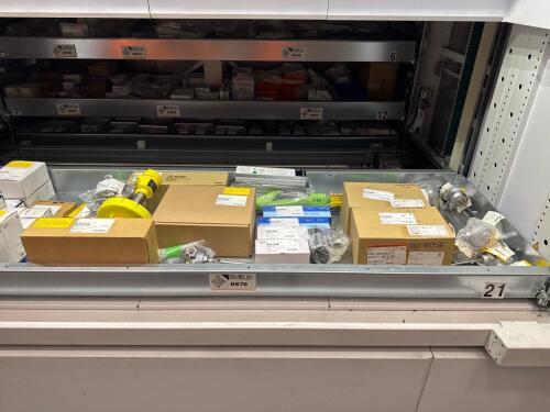 Divider tray 2021- humidity transmitter, RTD probes, air locks, auto door controllers and actuator valve