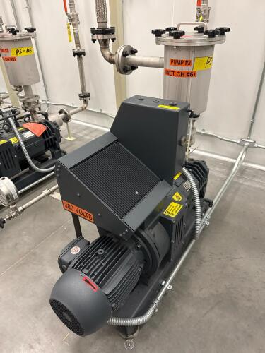 Busch NC 0100 B L03 ZZRX Rotary Screw Vacuum Pump w/ Filter Chambers