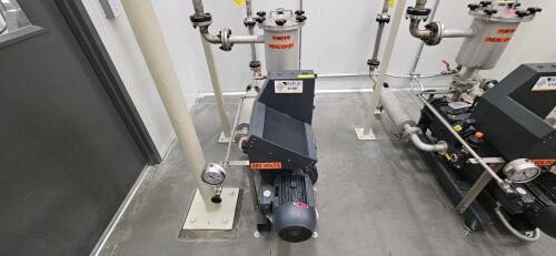 Busch NC 0100 B L03 ZZRX Rotary Screw Vacuum Pump w/ Filter Chambers