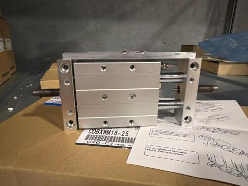 SMC Guided Cylinder / Pneumatic Actuator (Appears new & unused)