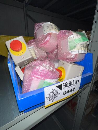 (9) Industrial grade electrical control switches, emergency stop buttons