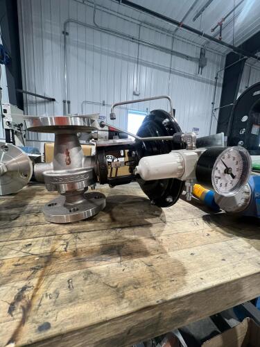 Jordan Valve Pneumatic Control Valve Assembly with Diaphragm Actuator &ndash; Model 70T-18