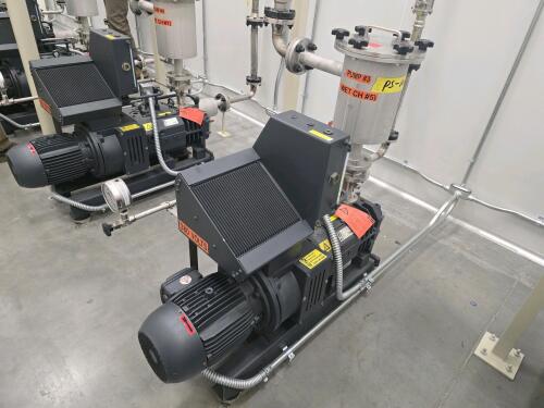 Busch NC 0100 B L03 ZZRX Rotary Screw Vacuum Pump w/ Filter Chambers