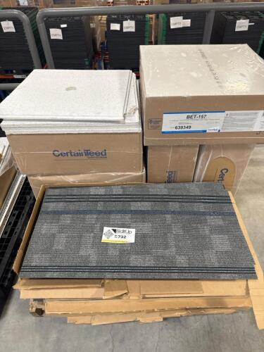 Drop ceiling tiles AND carpet tiles