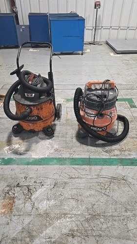 (2) Ridgid Shop Vacs