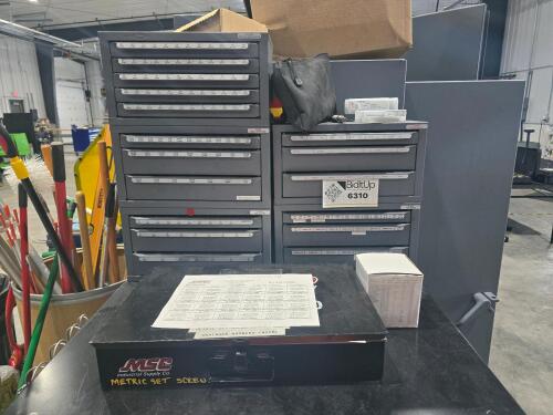Huot 3-Drawer Parts Cabinets and Misc. Parts