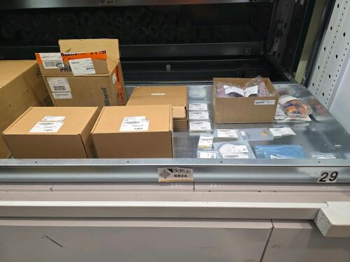 Divider of Tray 1029 - Prominent Solenoid Metering Pump, Rotork Positioners, Auxiliary Power Boards, etc.