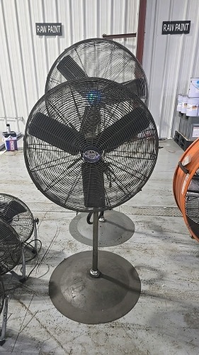 (2) Global Industrial 30" Pedestal Fans